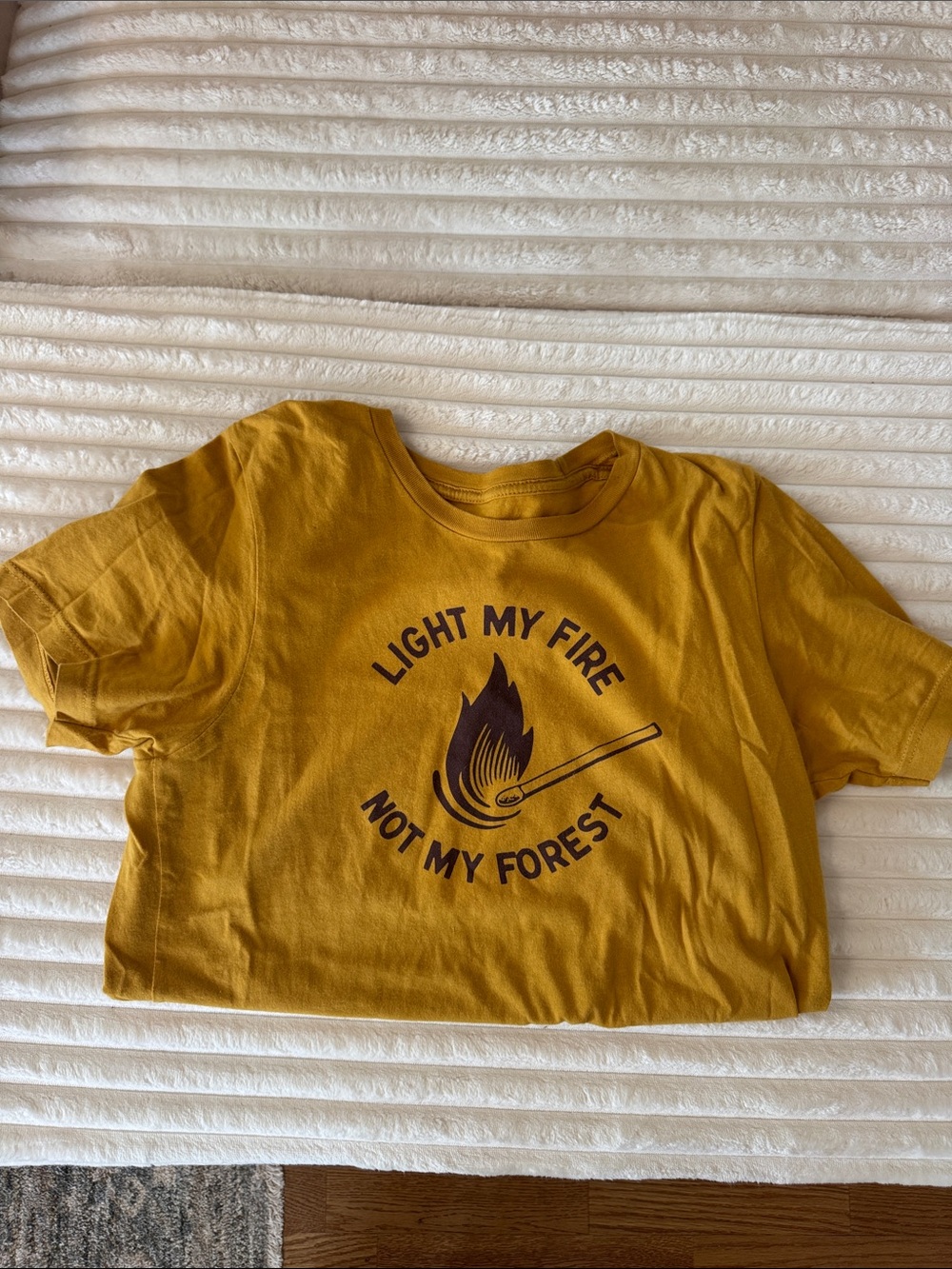 Patagonia Mustard Graphic Short Sleeve Tee